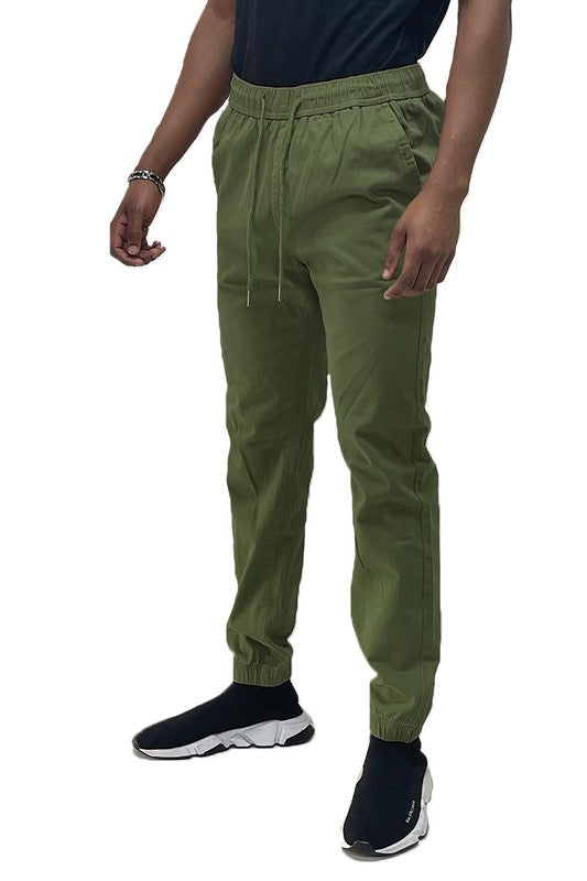 Weiv Mens Solid Stretch Cargo Jogger