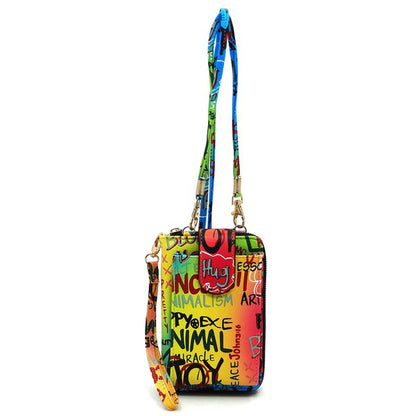 Graffiti Cell Phone case Crossbody Wallet Wristlet