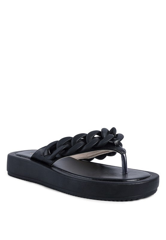 Zing Link Chain Thong Flats