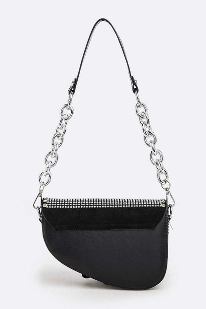 Iconic Studded Saddle Bag