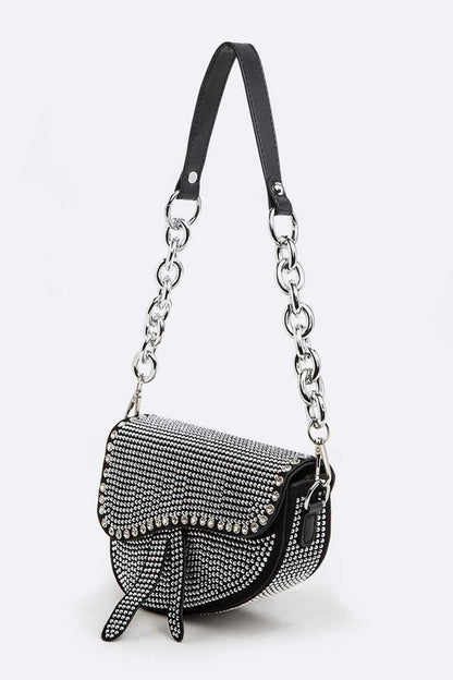 Iconic Studded Saddle Bag