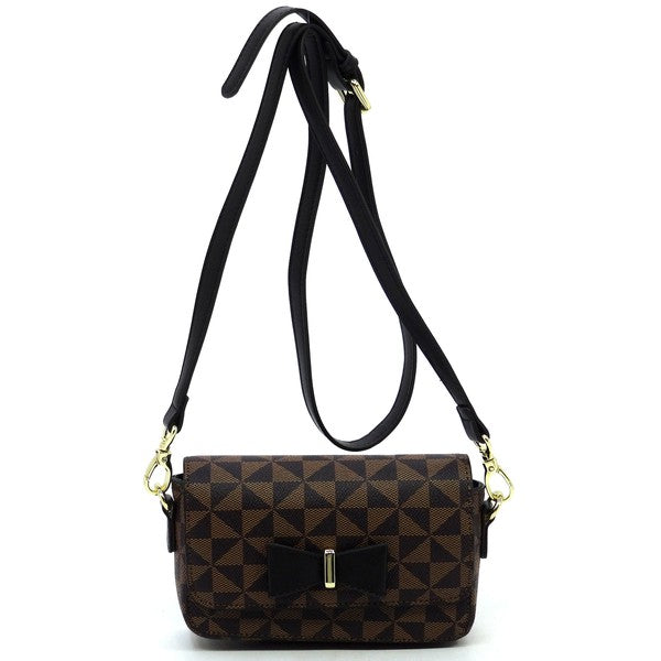 Monogram Bow Flap over Crossbody Bag