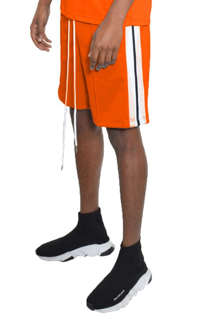 Solid Tape Shorts Above the Knee Sweat Short