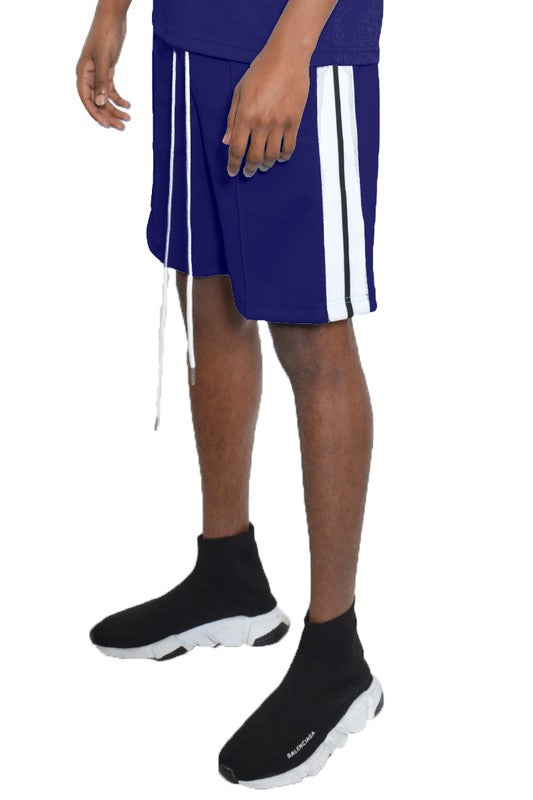 Solid Tape Shorts Above the Knee Sweat Short