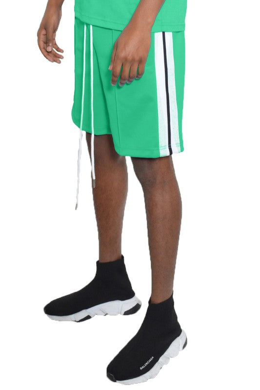 Solid Tape Shorts Above the Knee Sweat Short