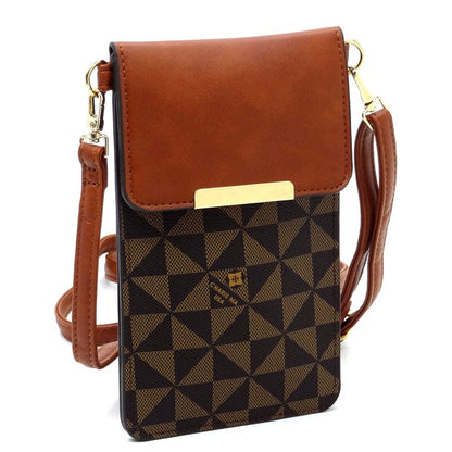 Monogram Cell Phone Purse Crossbody Bag