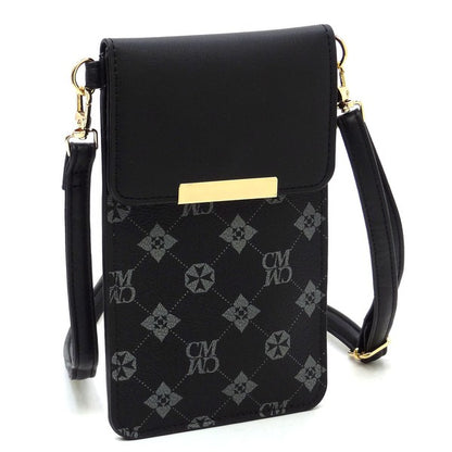 CM Monogram Cell Phone Purse Crossbody Bag