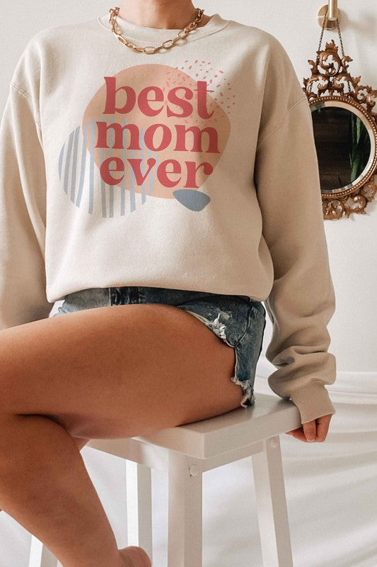 BOHO BEST MOM EVER GRAPHIC SWEATSHIRT