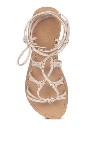 BAXEA HANDCRAFTED TIE UP STRING FLATS