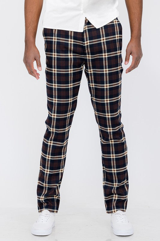 Plaid Trouser Pants