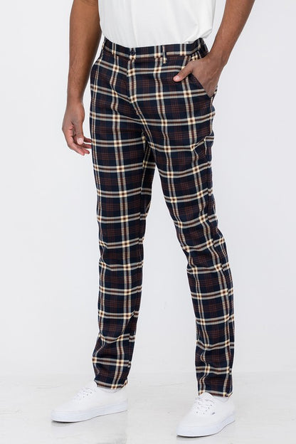 Plaid Trouser Pants