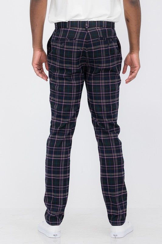 Plaid Trouser Pants