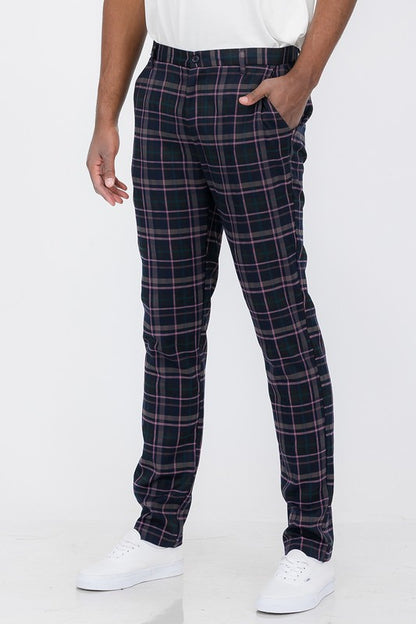 Plaid Trouser Pants