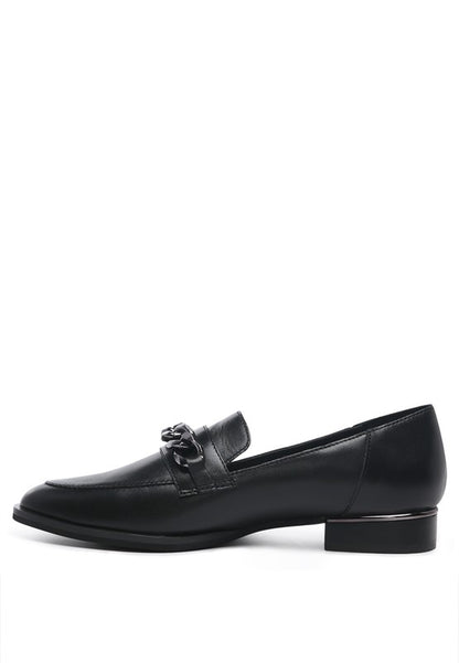 POLA Leather Horsebit Loafers