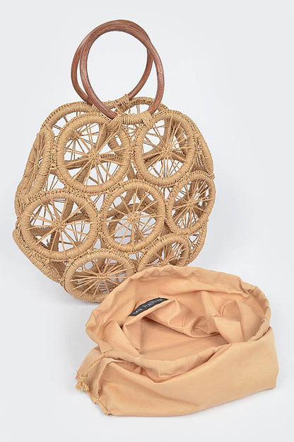 Weaved Cording Summer Clutch