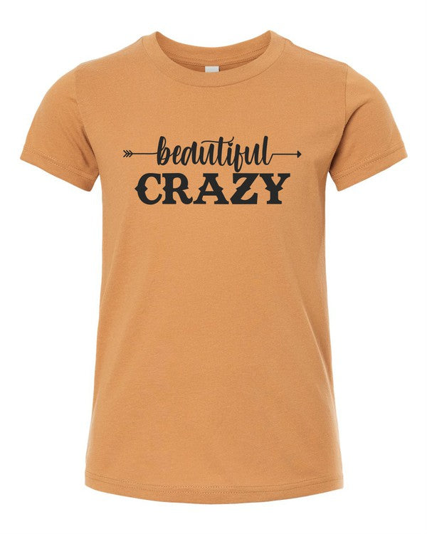 Youth Beautiful Crazy Crewneck Tee