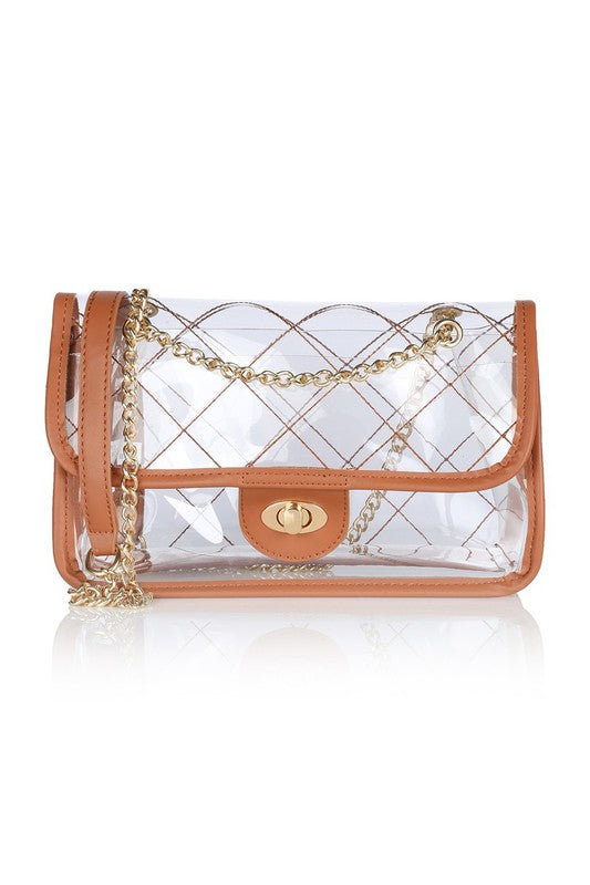 HIGH QUALITY QUILTED CLEAR PVC BAG