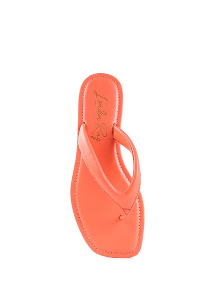 RERA SQUARE TOE THONG FLATS