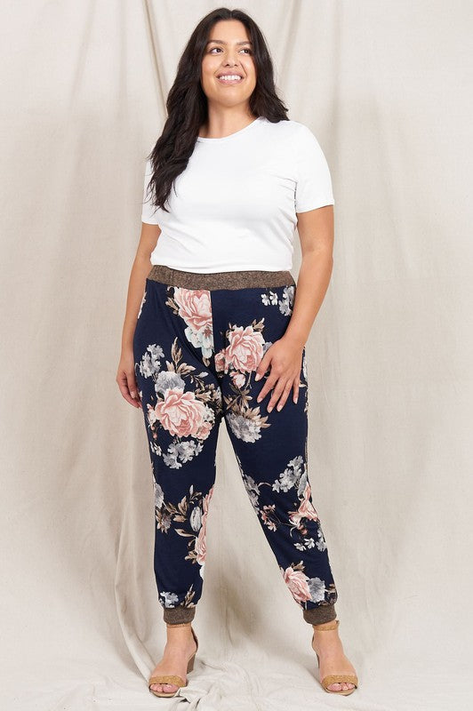 Rose Print Jogger