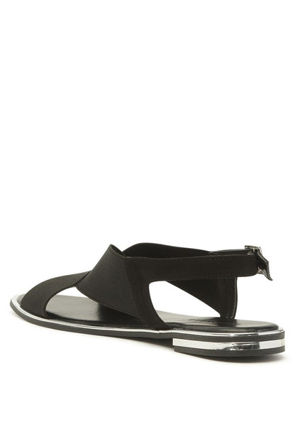 SNUGGLE WIDE STRAP FLAT SANDAL