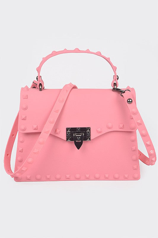 Matte Finish Studded Convertible Jelly Bag