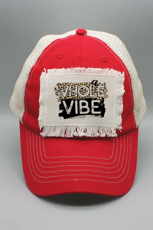 A Whole Vibe Leopard Graphic Patch Hat