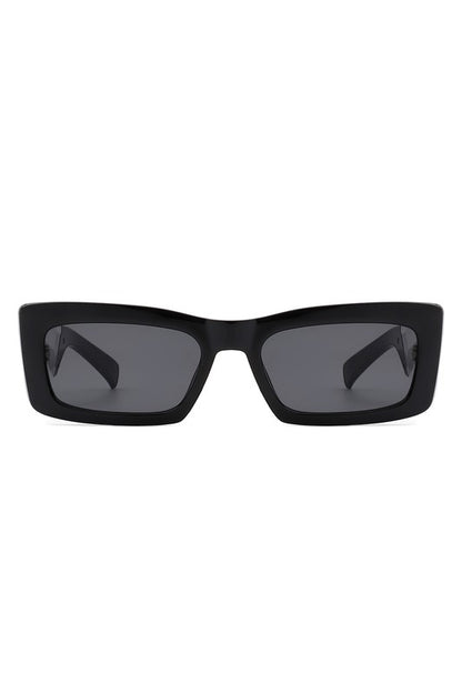 Rectangle Narrow Slim Retro Square Sunglasses