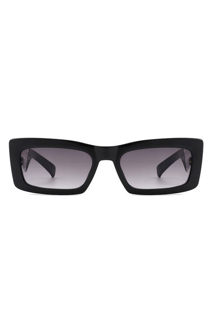 Rectangle Narrow Slim Retro Square Sunglasses