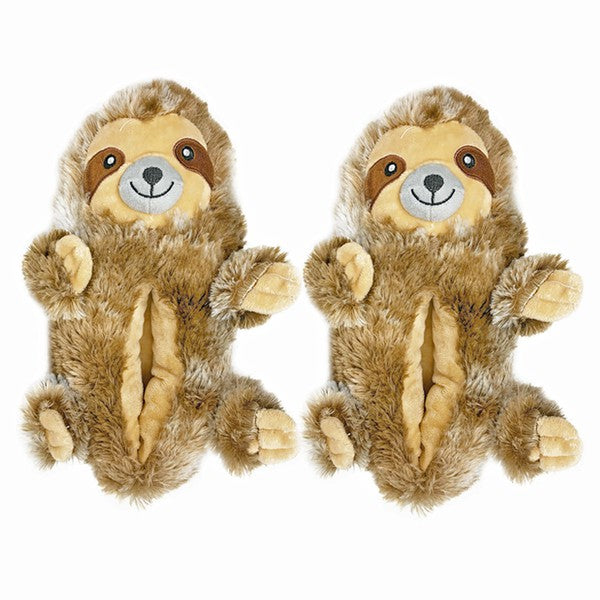 Sloth Hugs - Kids Fluffy House Slippers Shoes