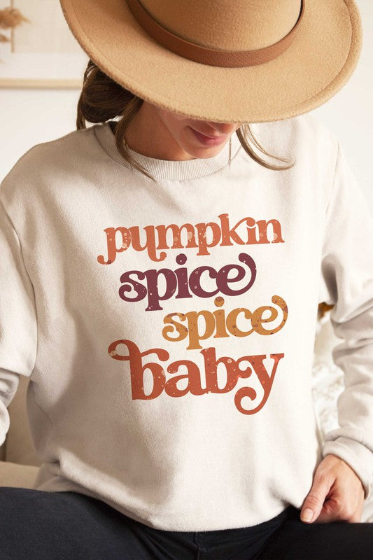 PUMPKIN SPICE SPICE BABY GRAPHIC SWEATSHIRT