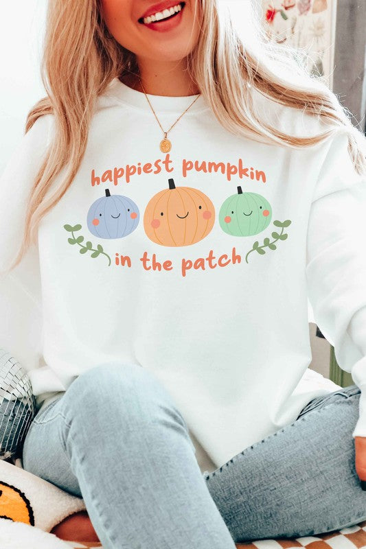 HAPPIEST PUMPKIN IN THE PATCH Graphic Sweatshirt