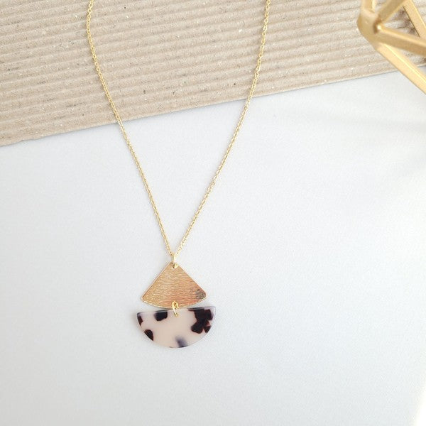 Ava Blonde Tortoise Necklace