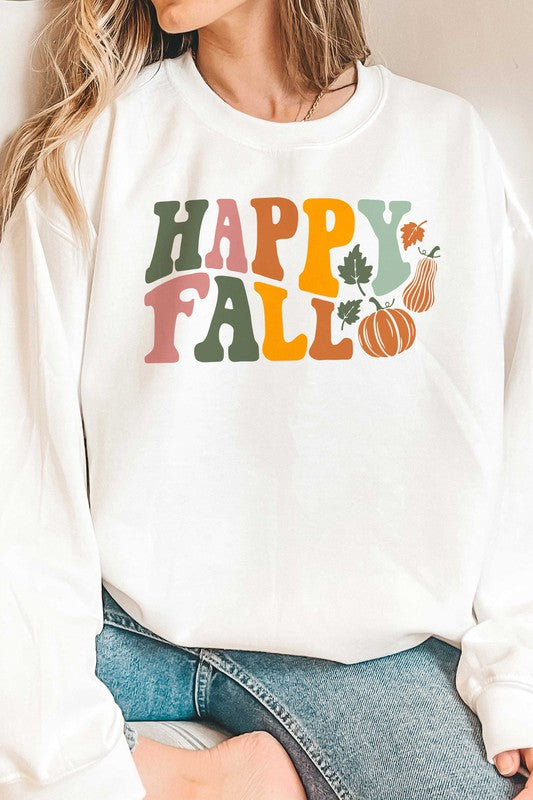 HAPPY FALL GRAPHIC SWEATSHIRT