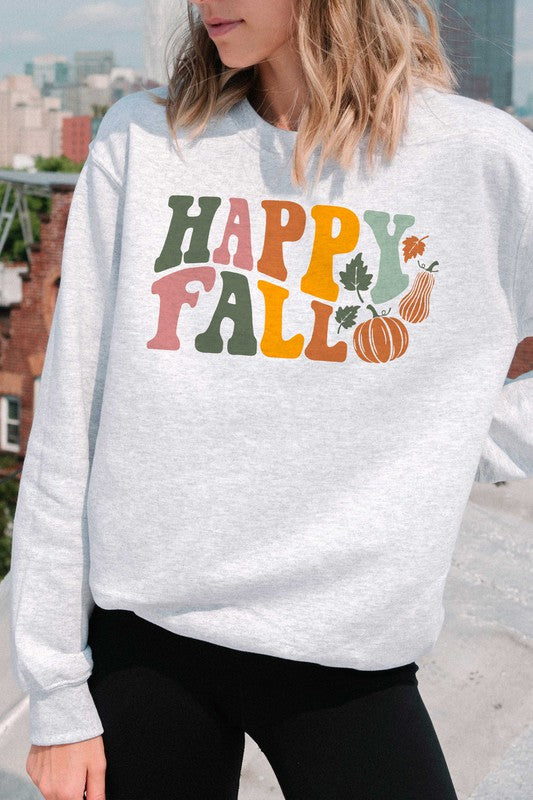 HAPPY FALL GRAPHIC SWEATSHIRT