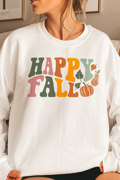 HAPPY FALL GRAPHIC SWEATSHIRT