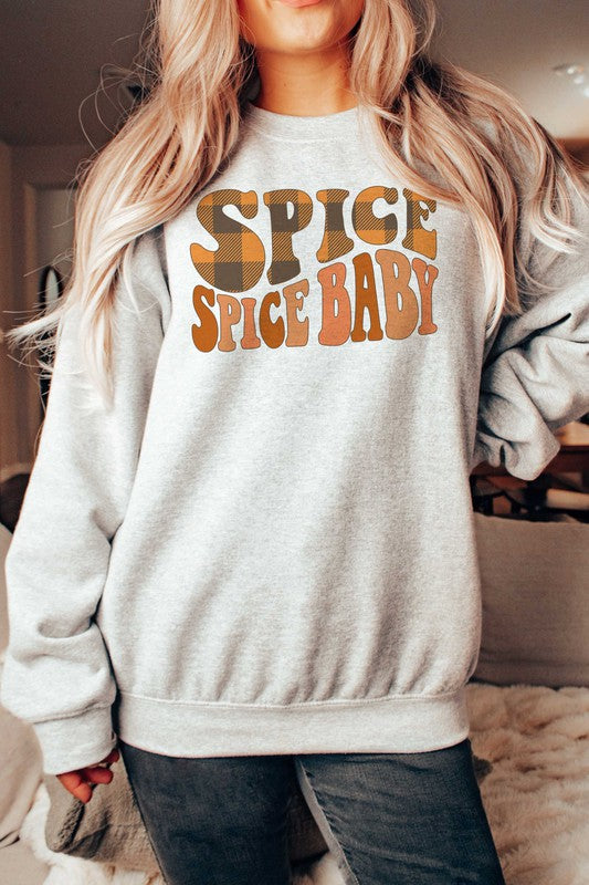 PLAID SPICE SPICE BABY GRAPHIC SWEATSHIRT