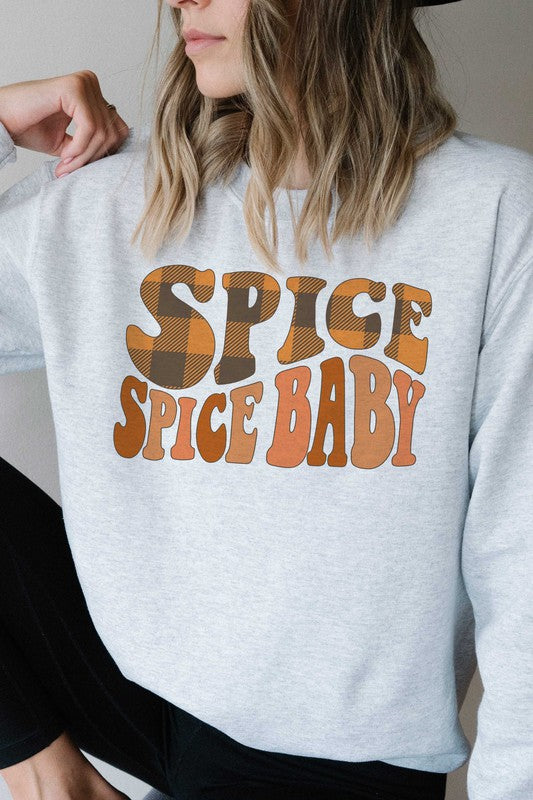 PLAID SPICE SPICE BABY GRAPHIC SWEATSHIRT