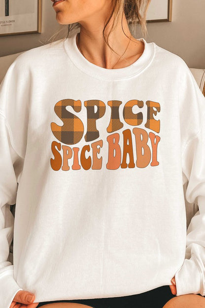 PLAID SPICE SPICE BABY GRAPHIC SWEATSHIRT