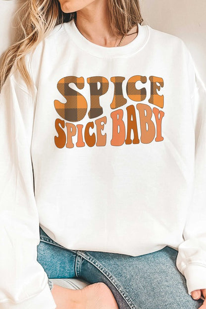 PLAID SPICE SPICE BABY GRAPHIC SWEATSHIRT