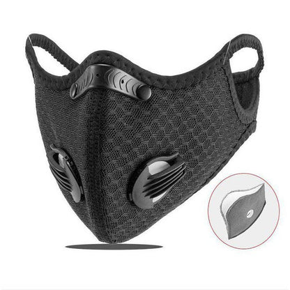 Sports Face Mask with Activated Carbon Filter