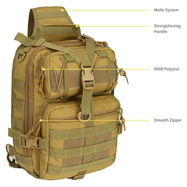 Tactical Military Medium Sling Range Bag