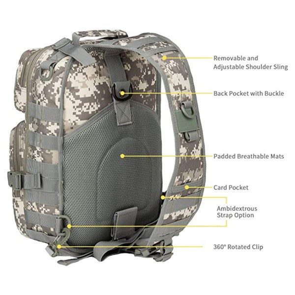 Tactical Military Medium Sling Range Bag