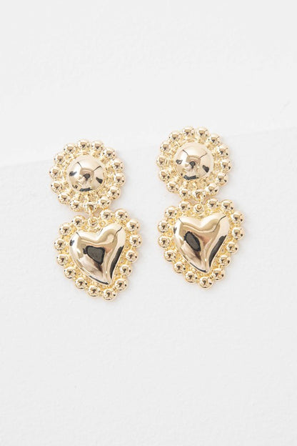 Affinity Heart Drop Earrings