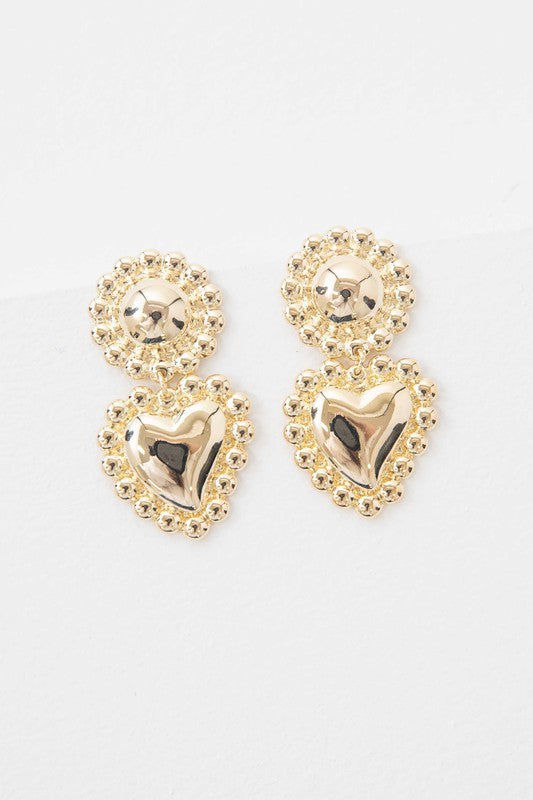 Affinity Heart Drop Earrings