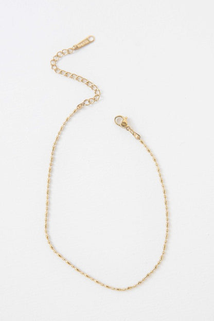 Mini Gold Bead Anklet