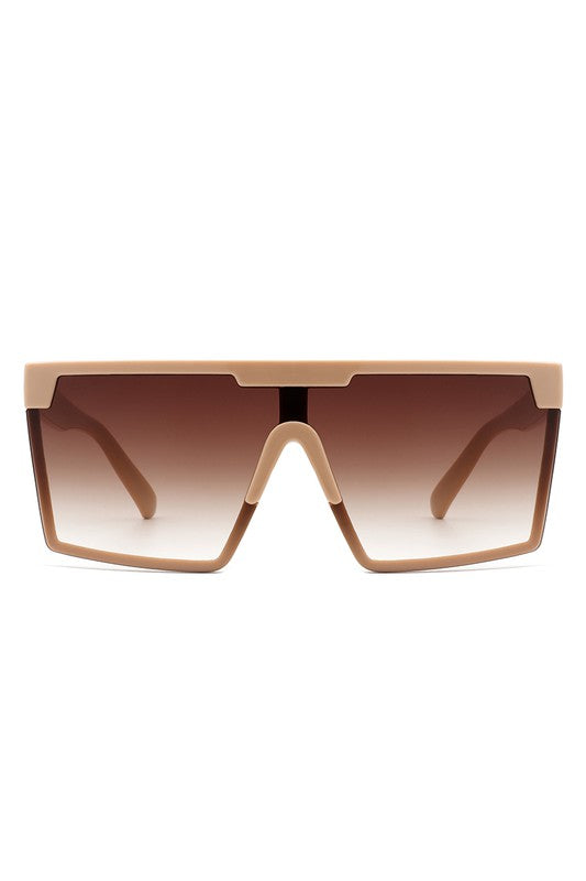 Oversize Square Flat Top Fashion Women Sunglasses