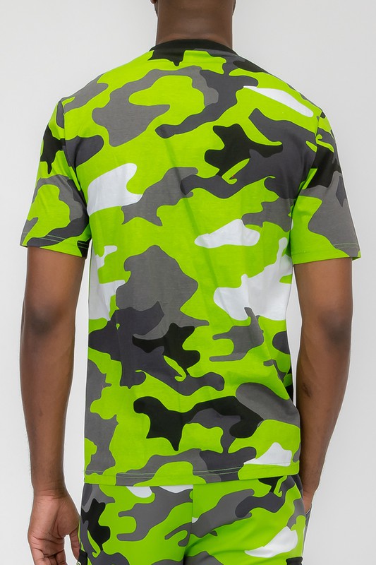 Weiv Full Camo Short Sleeve TShirt