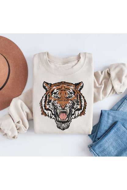 TIGER GRAPHIC SWEATSHIRT PLUS SIZE