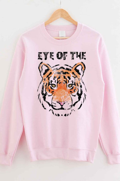 EYE OF THE TIGER OVERSIZED GRAPHIC SWEATSHIRT