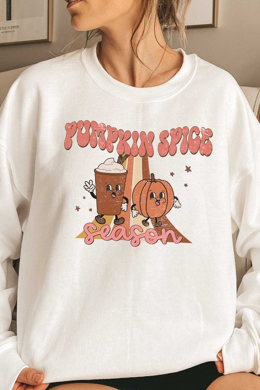 PUMPKIN SPICE SEASON GRAPHIC SWEATSHIRT